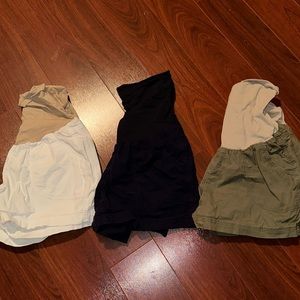 Set of 3. Motherhood Maternity Chino Shorts
